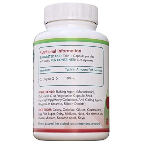 A to Z Pure Health CoQ10 100mg, 60 Capsules